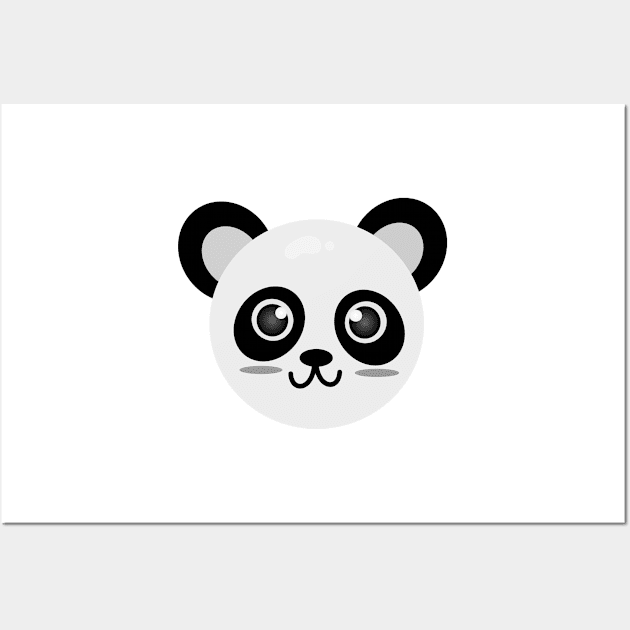 Cute Animal Friendly Panda Wall Art by jaml-12